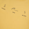 Short-Sleeved Patterned T-Shirt -YELLOW- Dockland