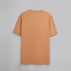 Short-Sleeved Patterned T-Shirt -LIGHT ORANGE- Dockland