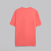 Rubber-Printed Round Neck T-Shirt -WINE- Dockland