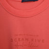Rubber-Printed Round Neck T-Shirt -WINE- Dockland