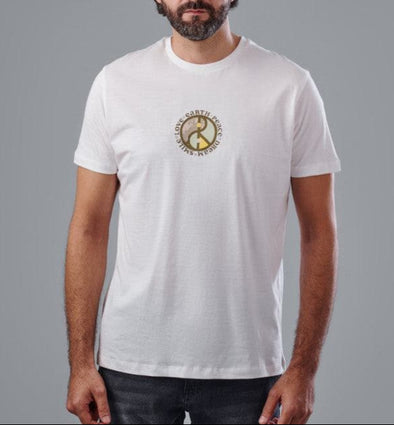 Short-Sleeved Patterned T-Shirt - OFF WHITE - Dockland
