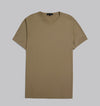 Premium Round-Neck Tshirt  - BEIGE - DOCKLAND