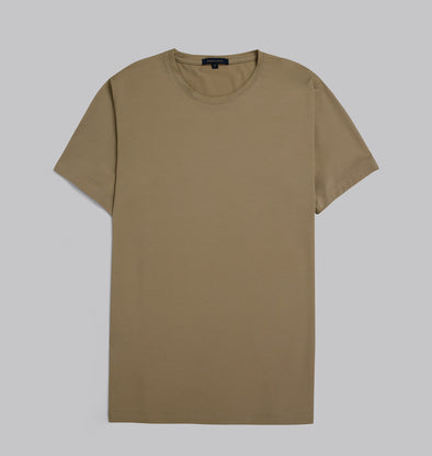 Premium Round-Neck Tshirt  - BEIGE - DOCKLAND