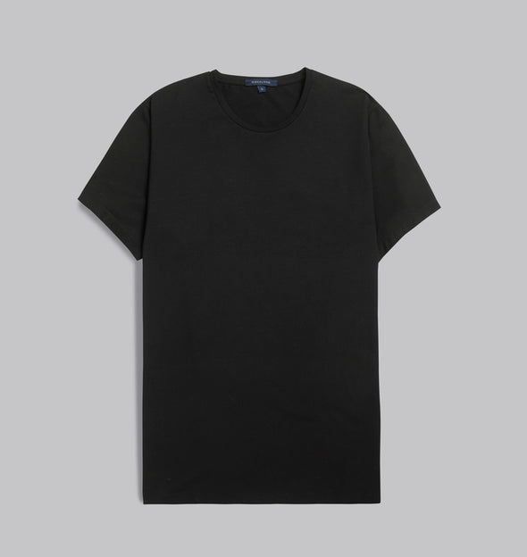 Premium Round-Neck Tshirt  - BLACK - DOCKLAND