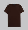 Premium Round-Neck Tshirt  - BROWN - DOCKLAND