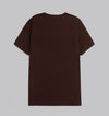 Premium Round-Neck Tshirt  - BROWN - DOCKLAND