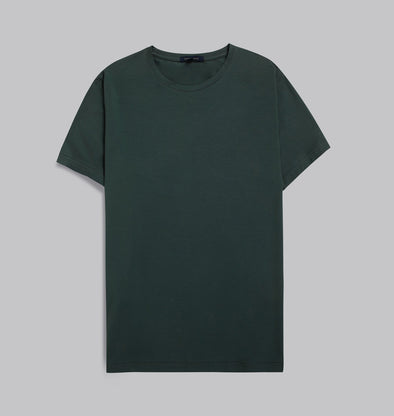 Premium Round-Neck Tshirt  - DARK OLIVE - DOCKLAND
