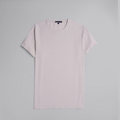 PLAIN T-SHIRT - BEIGE- Dockland