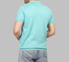 KNIT POLO SHIRT  - AQUA - Dockland