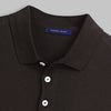 KNIT POLO SHIRT  - BROWN