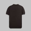 KNIT POLO SHIRT  - BROWN