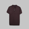 KNIT POLO SHIRT  - BURGUNDY - Dockland