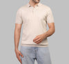 KNIT POLO SHIRT  - LIGHT BEIGE - Dockland