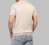 KNIT POLO SHIRT  - LIGHT BEIGE - Dockland
