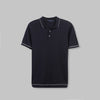 CONTRAST KNIT POLO SHIRT  -NAVY- Available in store - Dockland