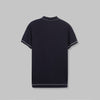 CONTRAST KNIT POLO SHIRT  -NAVY- Available in store - Dockland