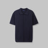 TEXTURED KNIT POLO SHIRT - NAVY - Dockland