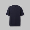 TEXTURED KNIT POLO SHIRT - NAVY - Dockland
