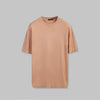 TEXTURED KNIT T-SHIRT -  LIGHT ORANGE - Dockland