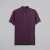 CLASSIC FIT PIQUE POLO SHIRT - BURGUNDY- Available in store - Dockland
