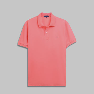 CLASSIC FIT PIQUE POLO SHIRT - MELON