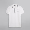 ZIPPED POLO SHIRT - OFF WHITE- Available in store - Dockland