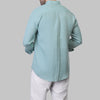LONG SLEEVE LINEN SHIRT  - MINT - Dockland