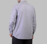 LONG SLEEVE STRIPED SHIRT- BLUE - Dockland