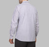 LONG SLEEVE STRIPED SHIRT- BLUE - Available in store