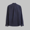LIGHTWEIGHT POLYESTER LONG-SLEEVE SHIRT - BLACK - Dockland