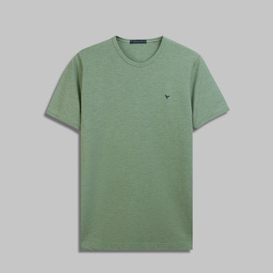 SHORT SLEEVE SLIM T-SHIRT - OLIVE - Dockland