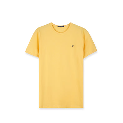 SHORT SLEEVE SLIM T-SHIRT - YELLOW