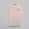 Short-Sleeved Patterned T-Shirt - LIGHT BEIGE - Dockland