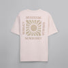 Short-Sleeved Patterned T-Shirt - LIGHT BEIGE - Dockland