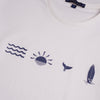 Short-Sleeved Patterned T-Shirt - OFF WHITE - Dockland