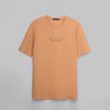 Short-Sleeved Patterned T-Shirt - LIGHT ORANGE