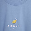 EMBROIDERED ROUND NECK T-SHIRT - LIGHT BLUE - Dockland