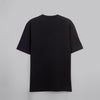 Rubber-Printed Round Neck T-Shirt -BLACK- Available in store - Dockland