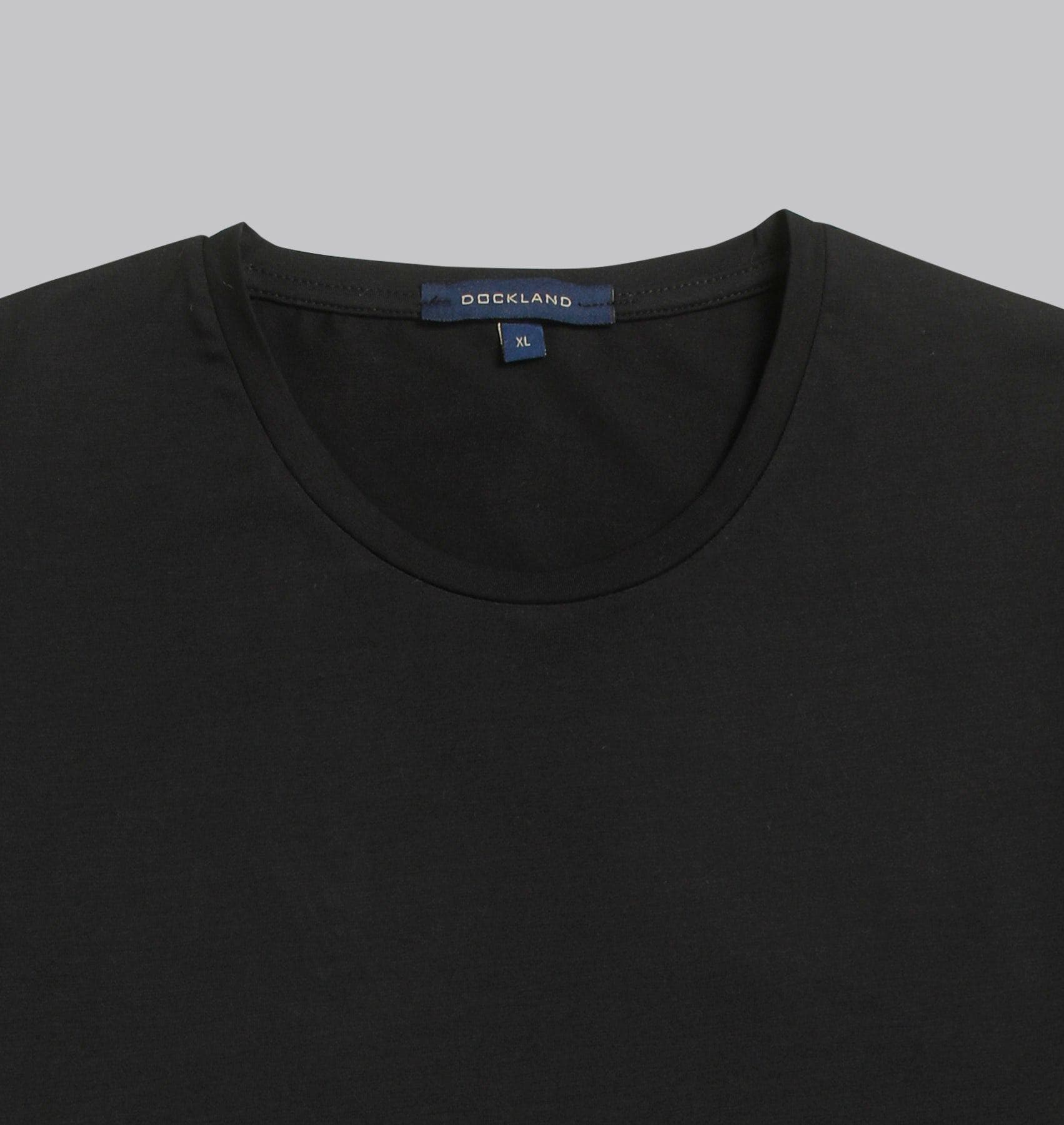 Premium Round-Neck Tshirt  - BLACK - Dockland