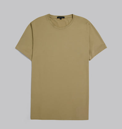Premium Round-Neck Tshirt  - DARK BEIGE
