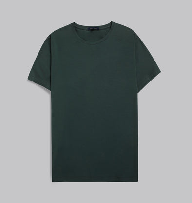 Premium Round-Neck Tshirt  - DARK OLIVE- Available in store - Dockland