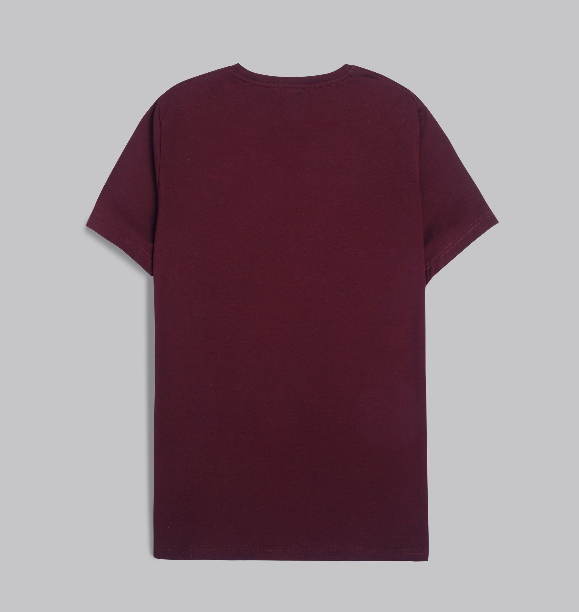 Premium Round-Neck Tshirt  - WINE - Dockland