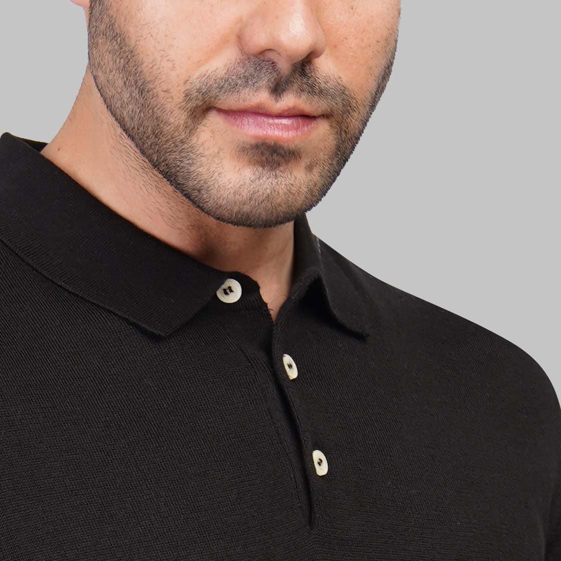 Men's premium knit polo shirt black Summer 2026 by Dockland Egypt - 
تسوق تيشرت بولو رجالي تريكو اسود صيفي بنص كم من دوكلاند مصر لصيف 2026