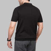 Men's premium knit polo shirt black Summer 2026 by Dockland Egypt - 
تسوق تيشرت بولو رجالي تريكو اسود صيفي بنص كم من دوكلاند مصر لصيف 2026
