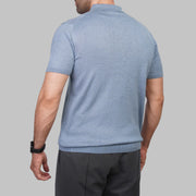 Men's premium knit polo shirt blue Summer 2026 by Dockland Egypt - 
تسوق تيشرت بولو رجالي تريكو ازرق صيفي من دوكلاند مصر لصيف 2026