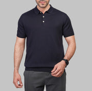 Men's premium knit polo shirt navy Summer 2026 by Dockland Egypt - 
تسوق تيشرت بولو رجالي تريكو نيفي صيفي من دوكلاند مصر لصيف 2026