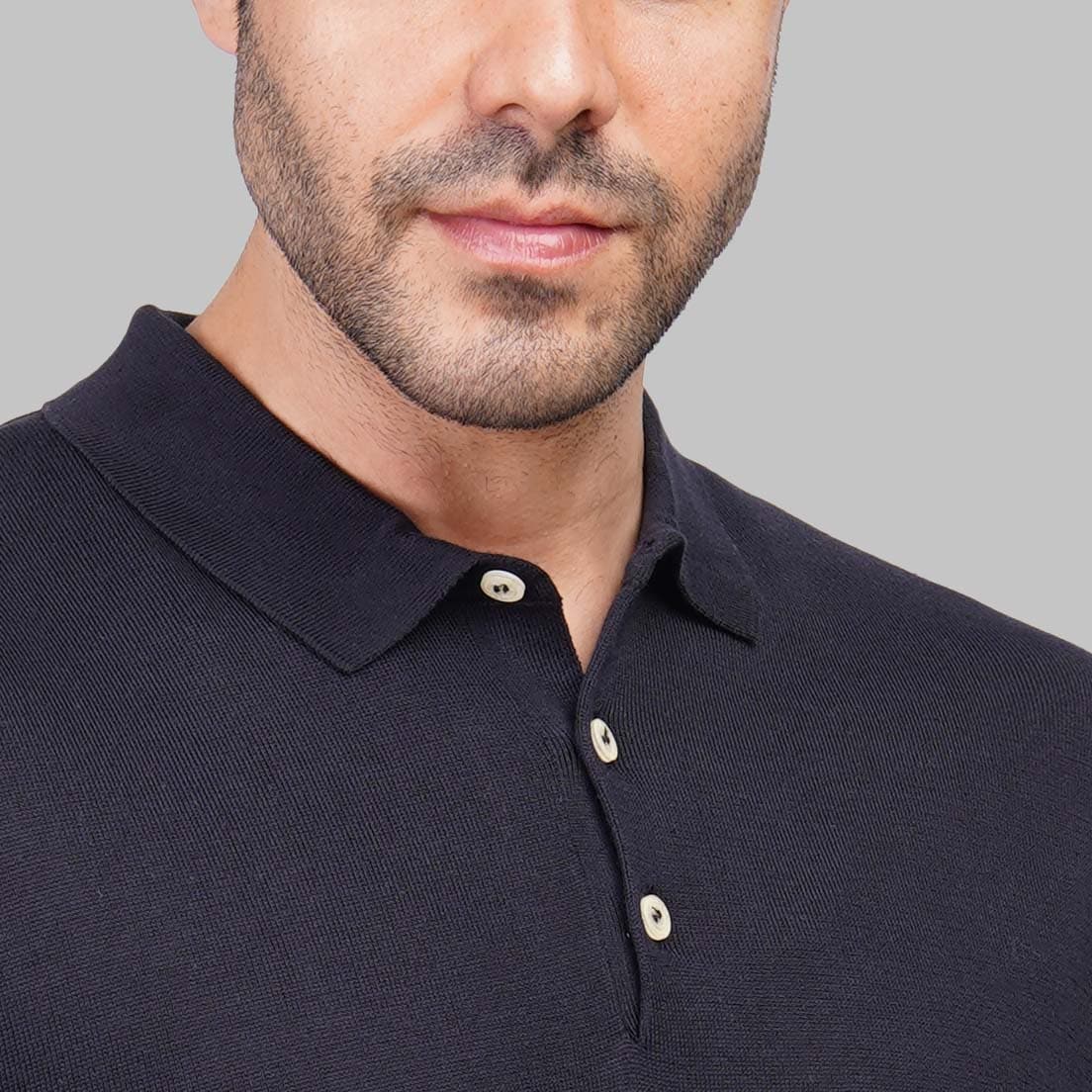 Men's premium knit polo shirt navy Summer 2026 by Dockland Egypt - 
تسوق تيشرت بولو رجالي تريكو نيفي صيفي من دوكلاند مصر لصيف 2026