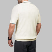 shop Men's tailored knit polo shirt navy Summer 2026 by Dockland Egypt - تسوق تيشرت بولو رجالي تريكو صيفي نيفي من دوكلاند مصر لصيف 2026 