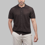 TEXTURED KNIT POLO SHIRT - Dockland