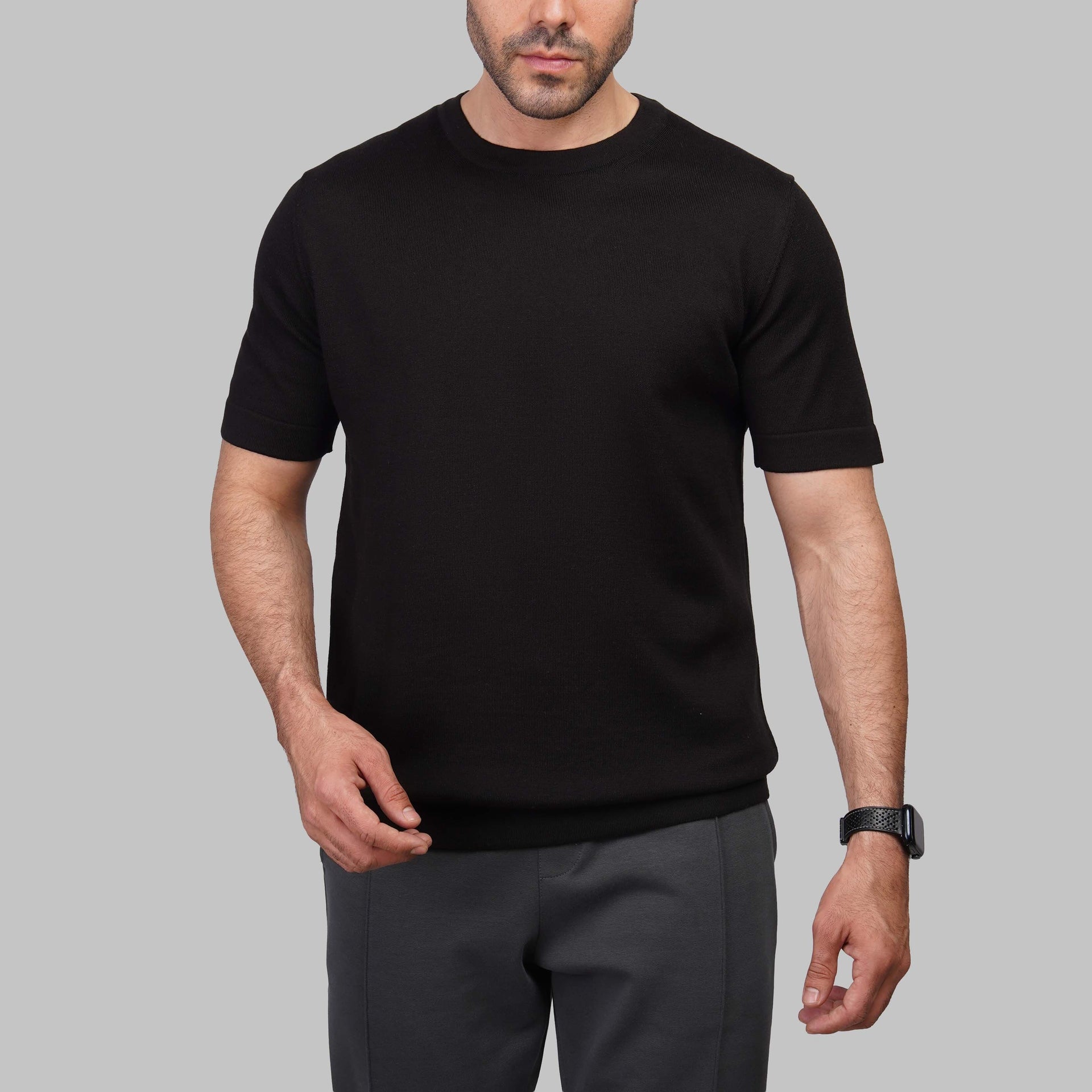 shop men's knit t-shirt for summer 2026 by dockland - تسوق تيشرت نيت رجالي صيفي 2026 من دوكلاند